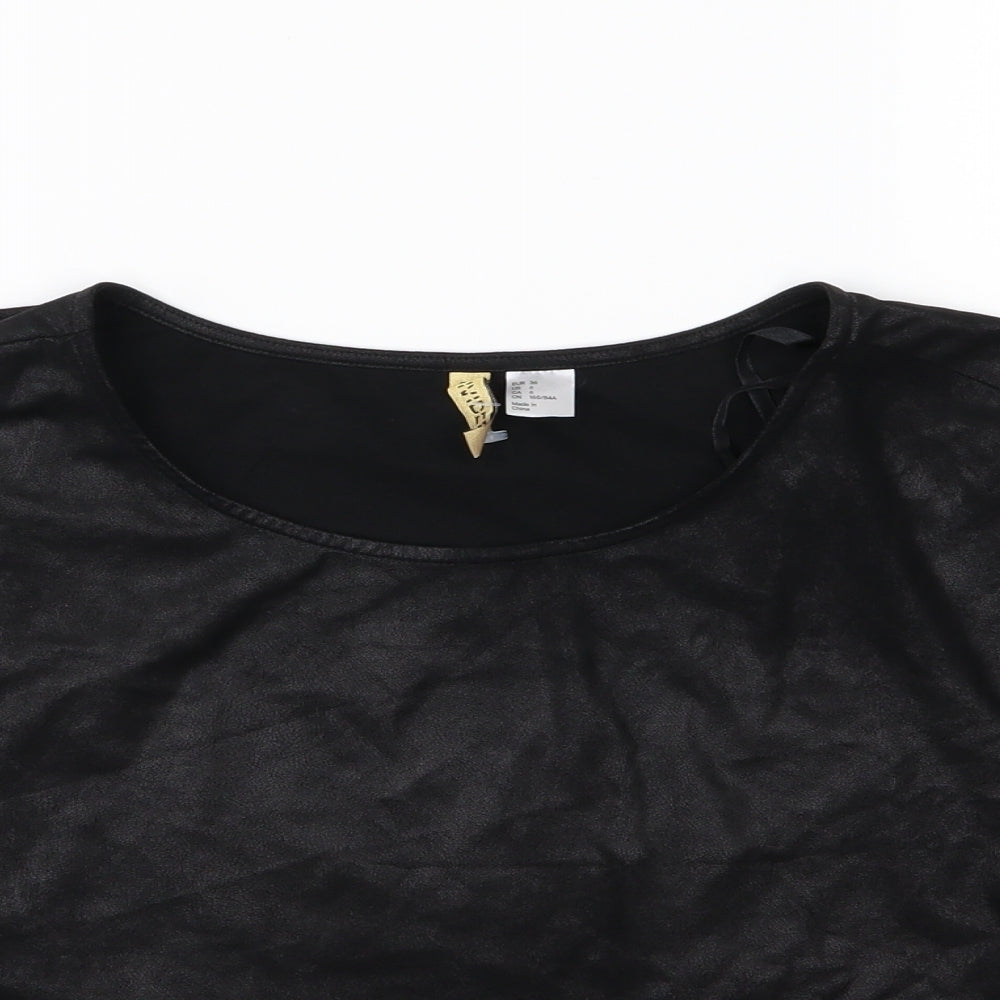 Divided by H&M Womens Black   Basic T-Shirt Size 8