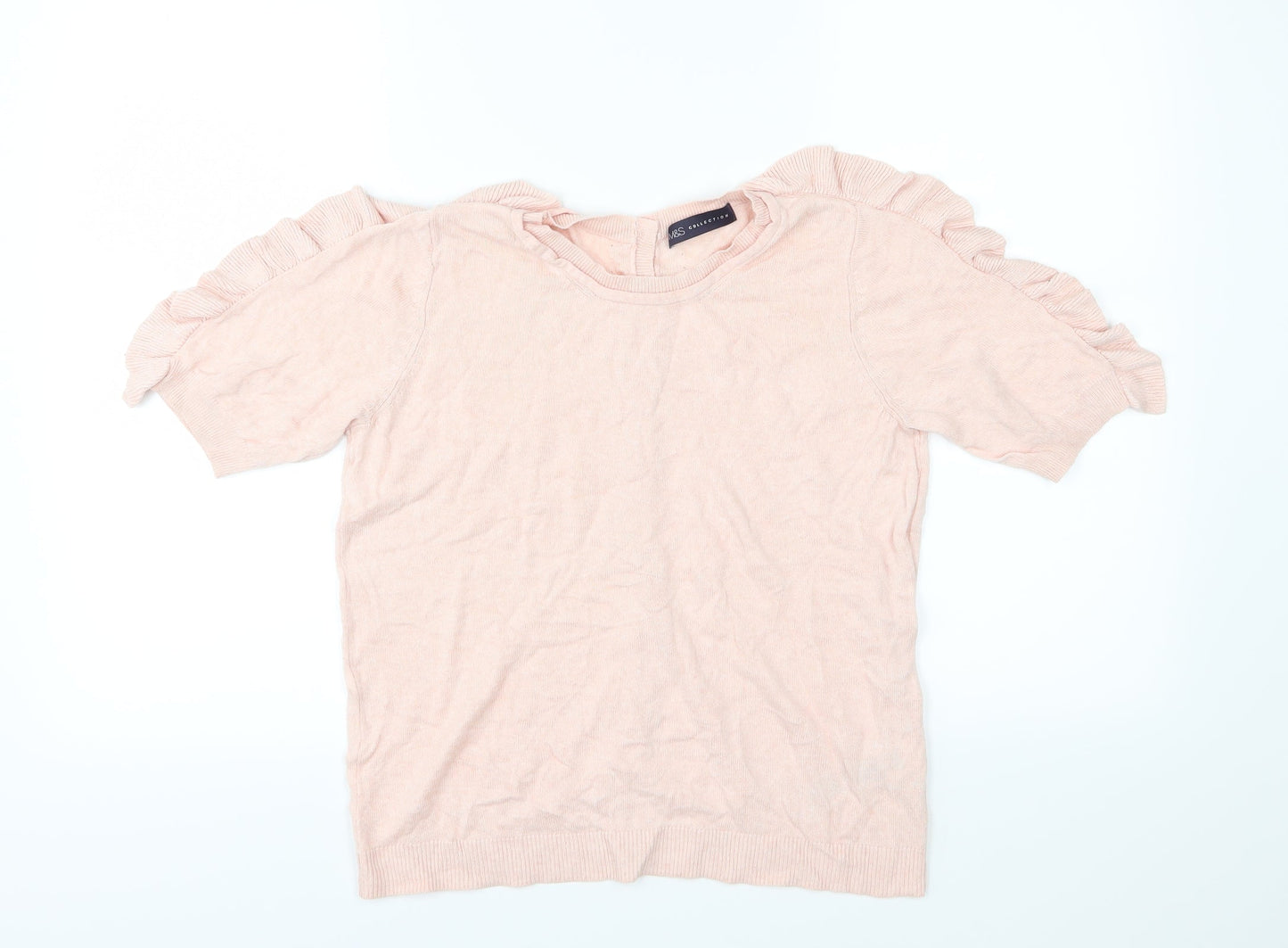 Marks and Spencer Womens Pink  Knit Pullover Jumper Size 10