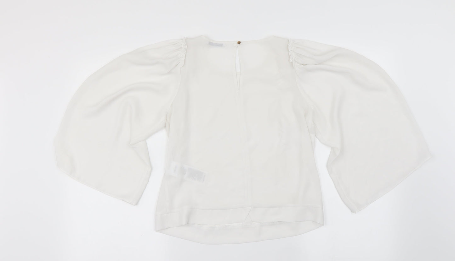 MOTIVI Womens White   Basic Blouse Size 14