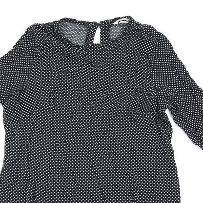 H&M Womens Black   Basic Blouse Size 14