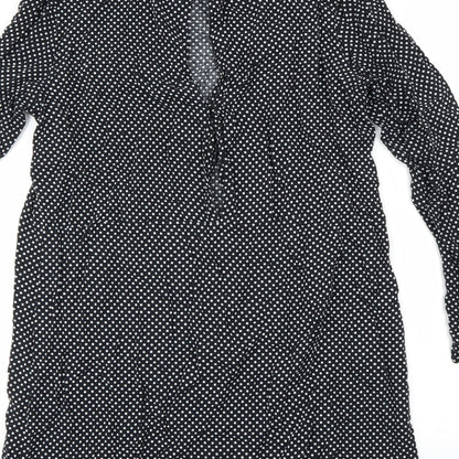 H&M Womens Black   Basic Blouse Size 14