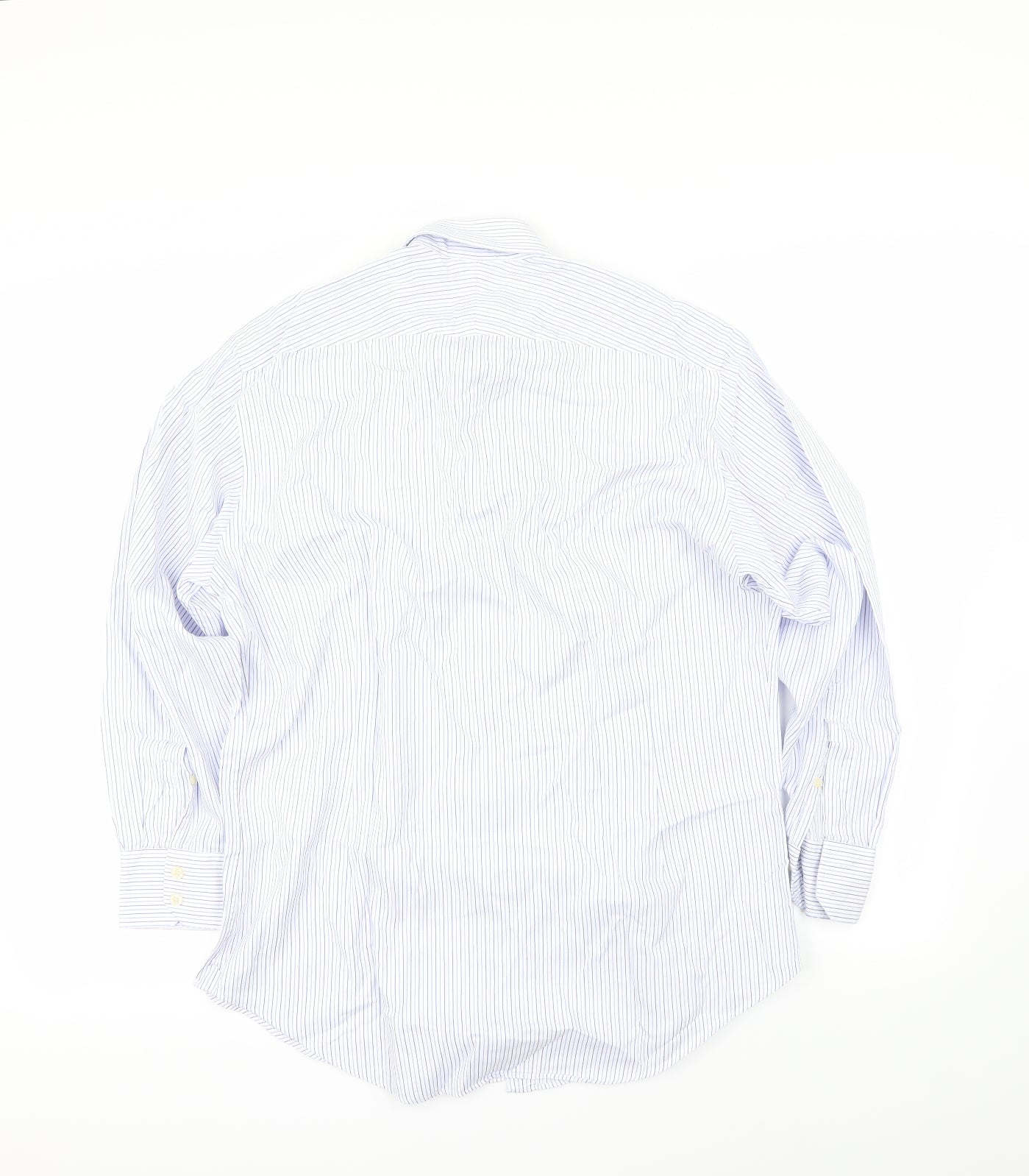 Hawes & Curtis Mens Blue Striped   Button-Up Size 34