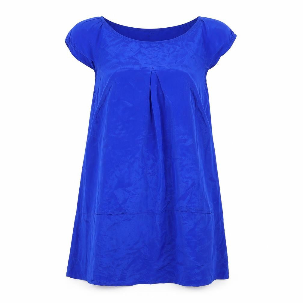 Topshop Womens Blue  Satin Sheath  Size 8