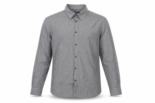Sandstone Mens Grey Check   Button-Up Size L