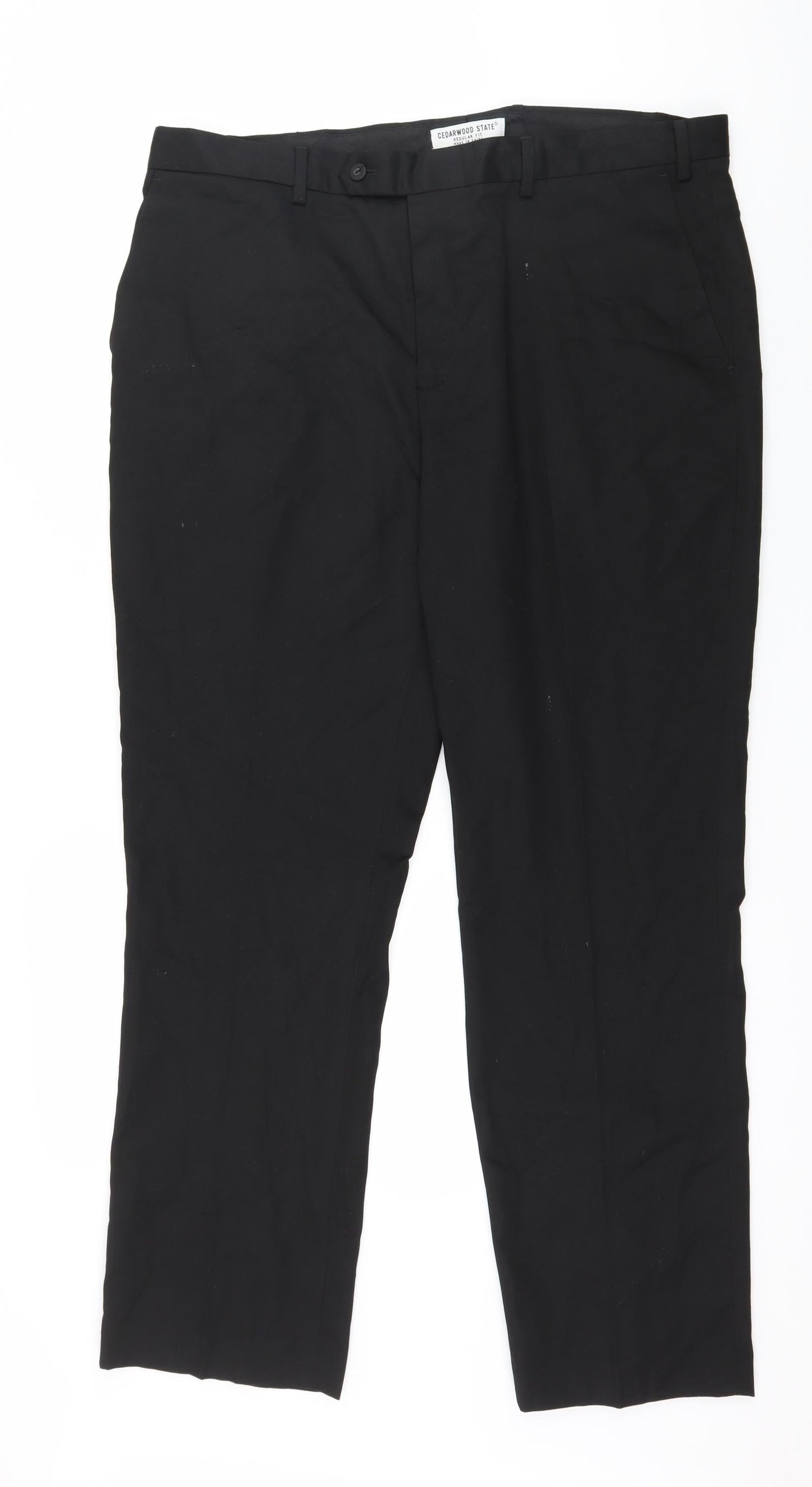 Cedar Wood State Mens Black   Trousers  Size 38 in L20 in