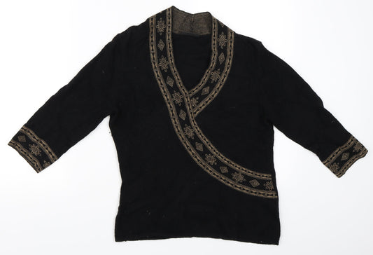 Alex & Co Womens Black   Pullover Jumper Size 10
