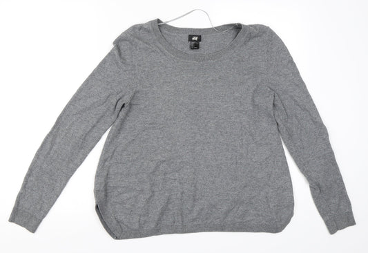 H&M Womens Grey   Pullover Jumper Size S