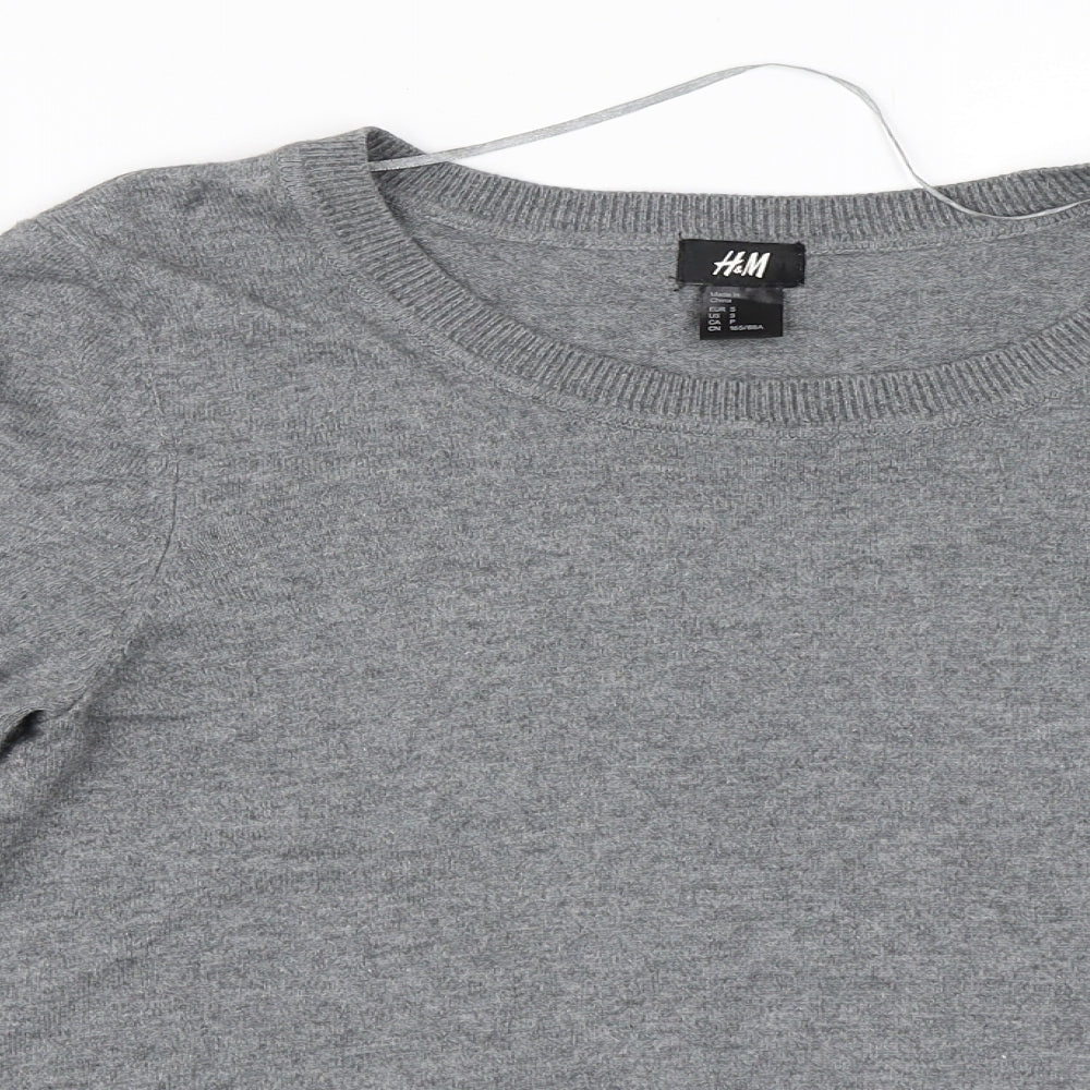 H&M Womens Grey   Pullover Jumper Size S
