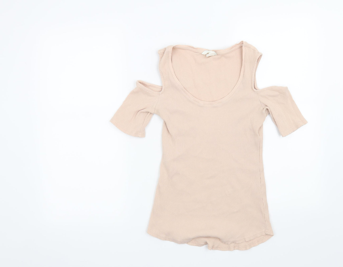 H&M Womens Beige   Basic T-Shirt Size M