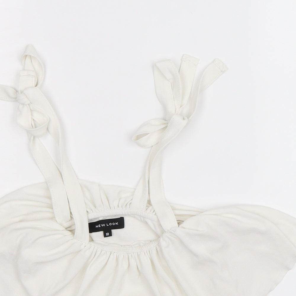 New Look Womens White   Basic Blouse Size 10