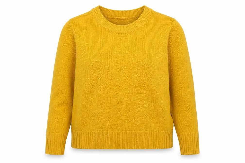 Divided Womens Yellow  Knit Pullover Jumper Size M