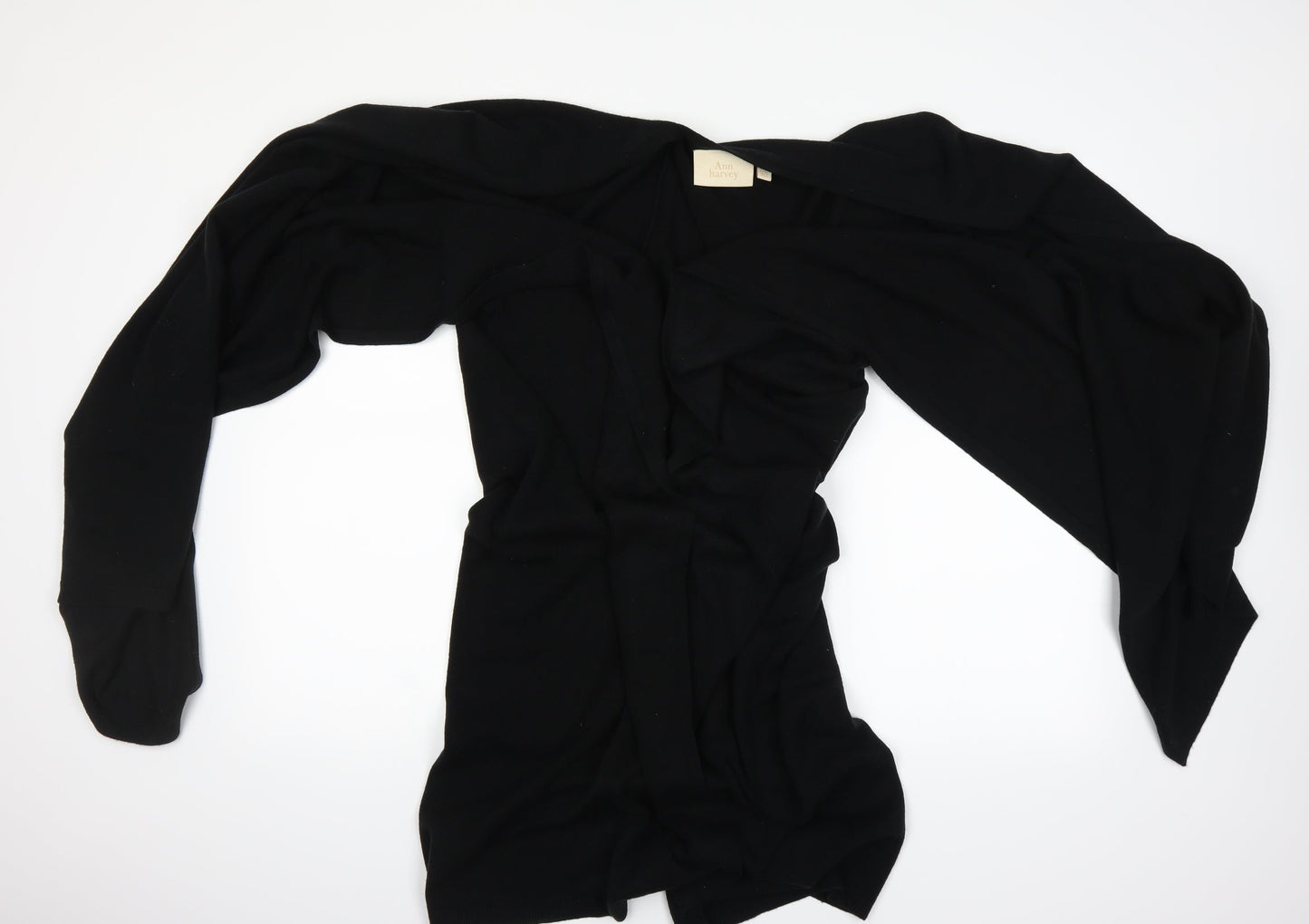 Ann Harvey Womens Black   Cape Jumper One Size