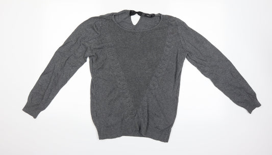 Mango Womens Grey   Pullover Jumper Size 14
