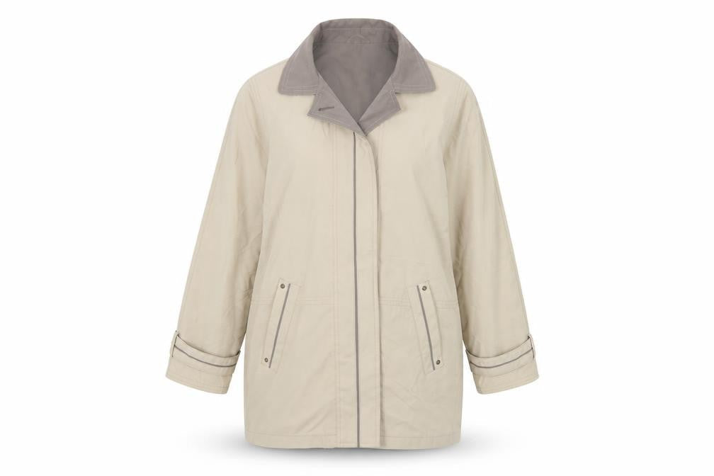 Telemac Womens Beige   Jacket Coat Size M