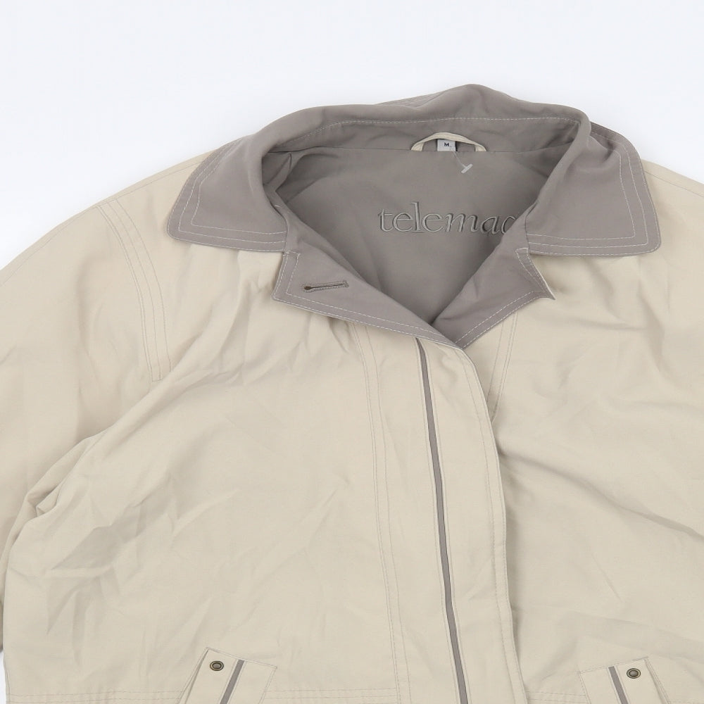 Telemac Womens Beige   Jacket Coat Size M