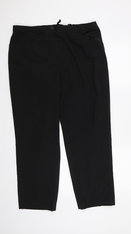 Come On Womens Black   Trousers  Size 20 L27 in