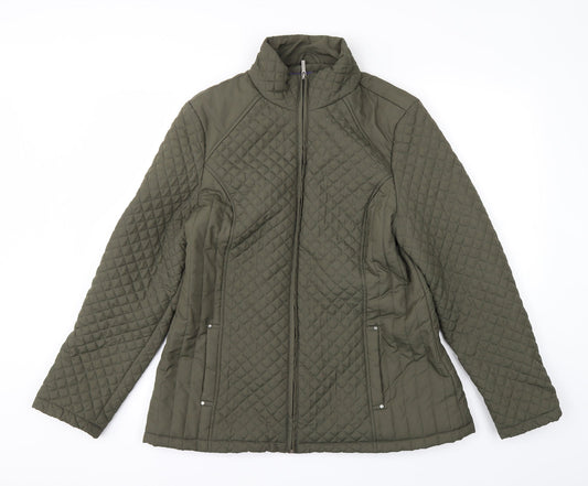 Autonomy Womens Green   Puffer Jacket Coat Size 14