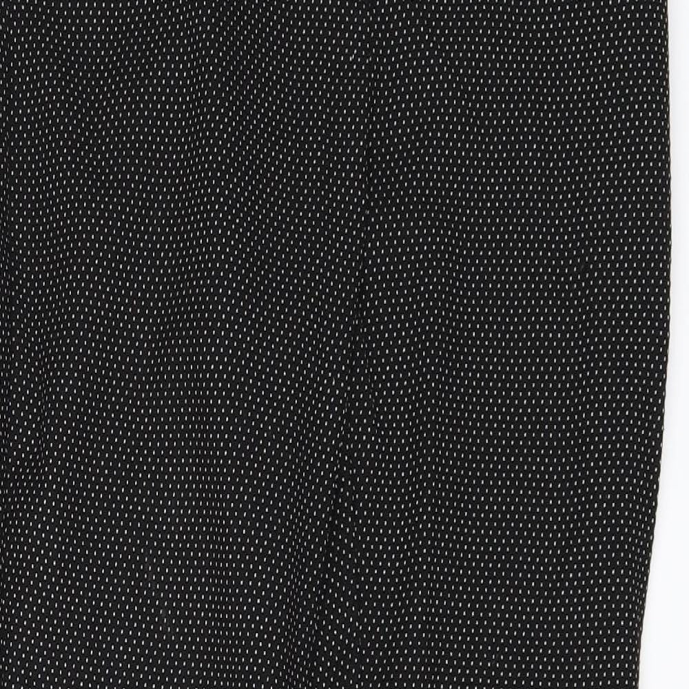 NEXT Womens Black Polka Dot  Trousers  Size 8 L26 in