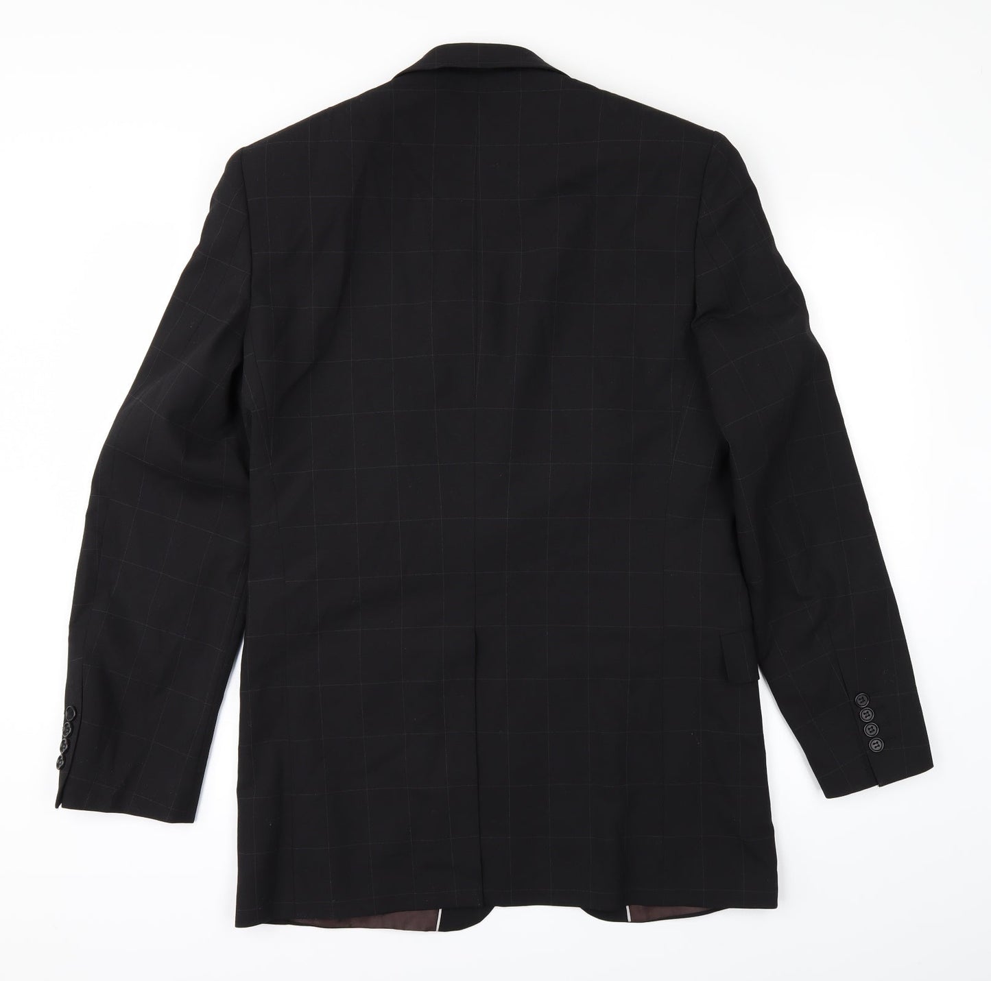 Marks and Spencer Womens Black   Overcoat Coat Size 38