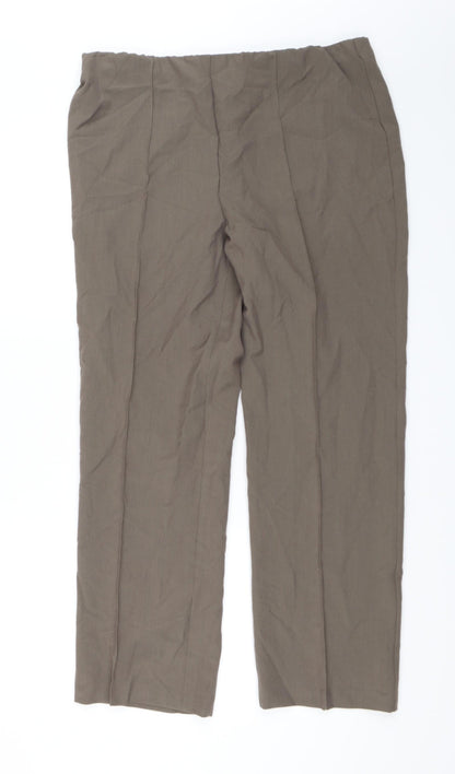 Preloved BM Collection Womens Brown   Trousers  Size 16 L30 in - Front