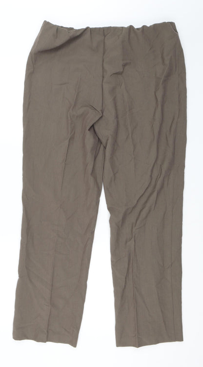 Preloved BM Collection Womens Brown   Trousers  Size 16 L30 in - Back