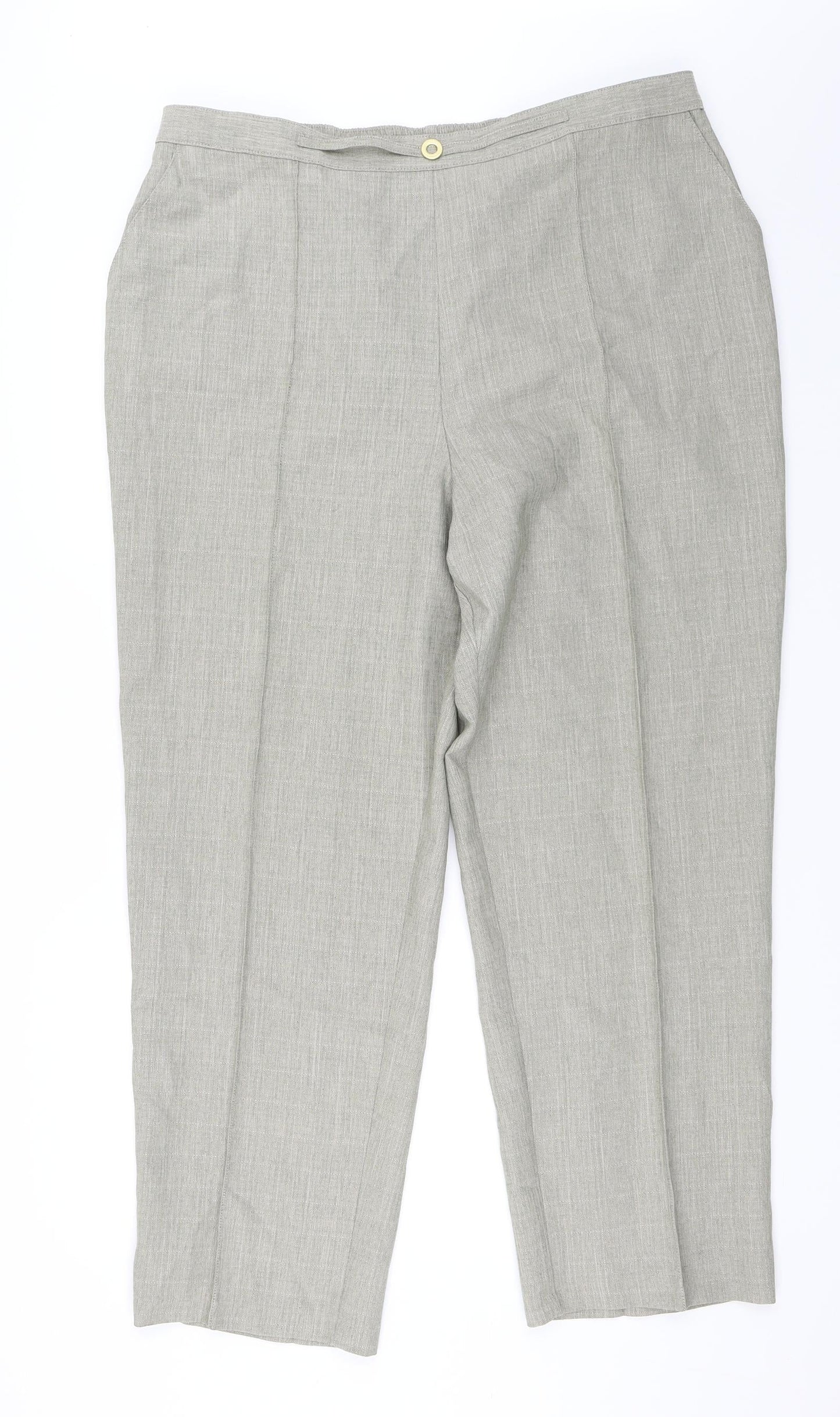 Marks and Spencer Womens Green   Trousers  Size 20 L29 in