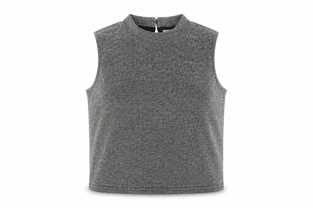 Primark Girls Silver   Cropped Tank Size 11-12 Years