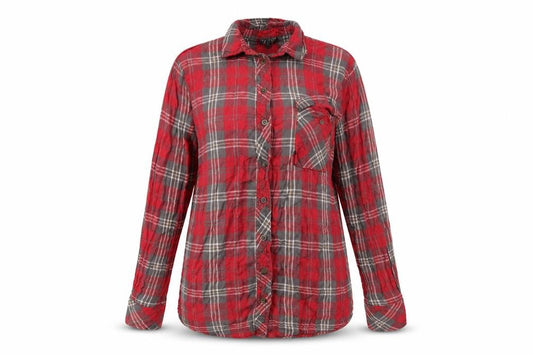 Topshop Womens Pink Check  Basic Button-Up Size 8