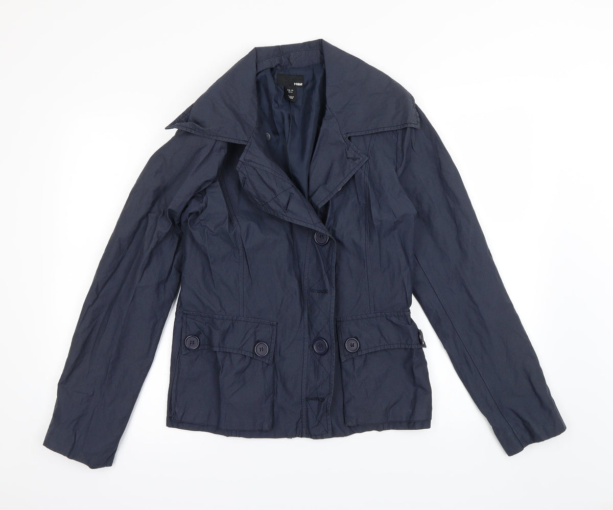 H&M Womens Blue   Jacket  Size 8