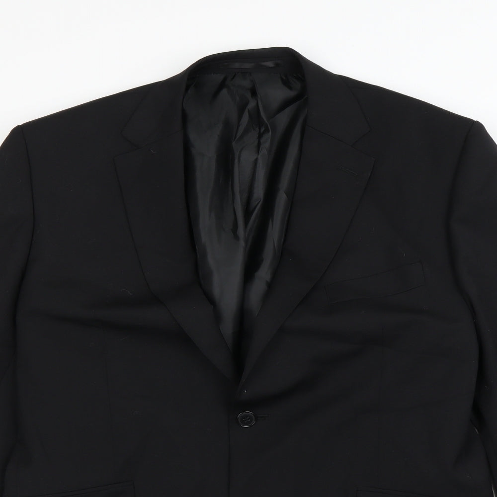 Preworn Mens Black   3 Piece Blazer Size L