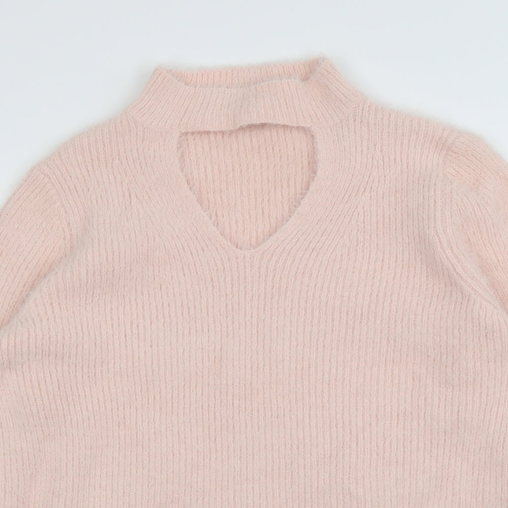 Peacocks Womens Pink   Pullover Jumper Size L