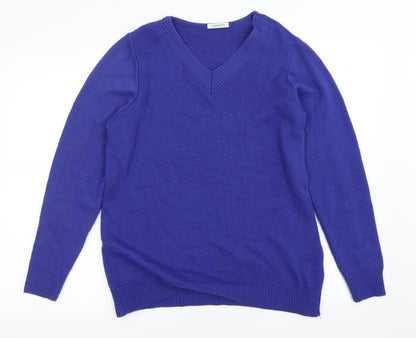 Preloved Damart Womens Blue   Pullover Jumper Size 12 - Front