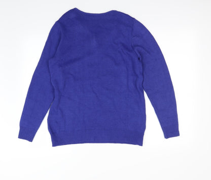 Preloved Damart Womens Blue   Pullover Jumper Size 12 - Back