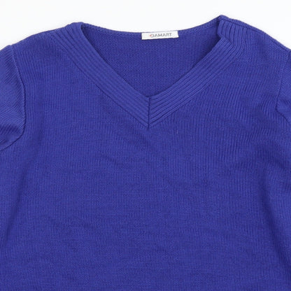 Preloved Damart Womens Blue   Pullover Jumper Size 12 - Detail