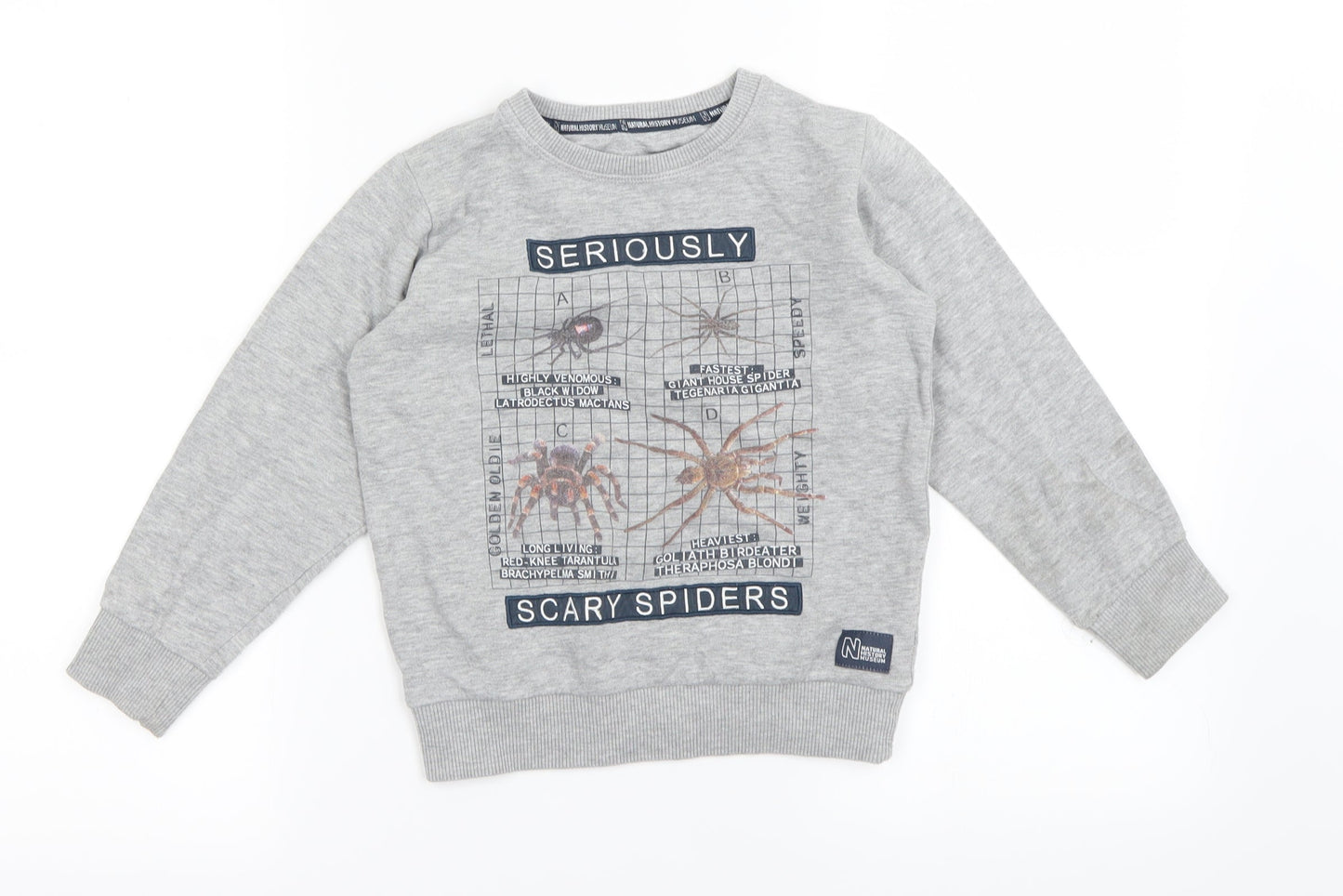 M&S Boys Grey   Pullover Jumper Size 4-5 Years