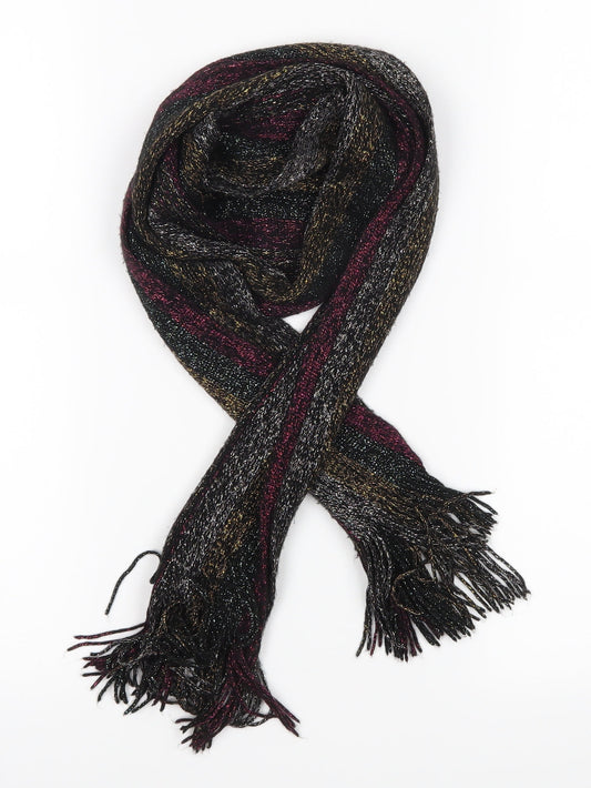Preworn Womens Black    Scarf   - Metalic