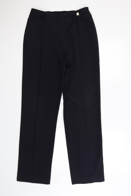 marks and Womens Blue   Dress Pants Trousers Size 12 L27 in - work office formal