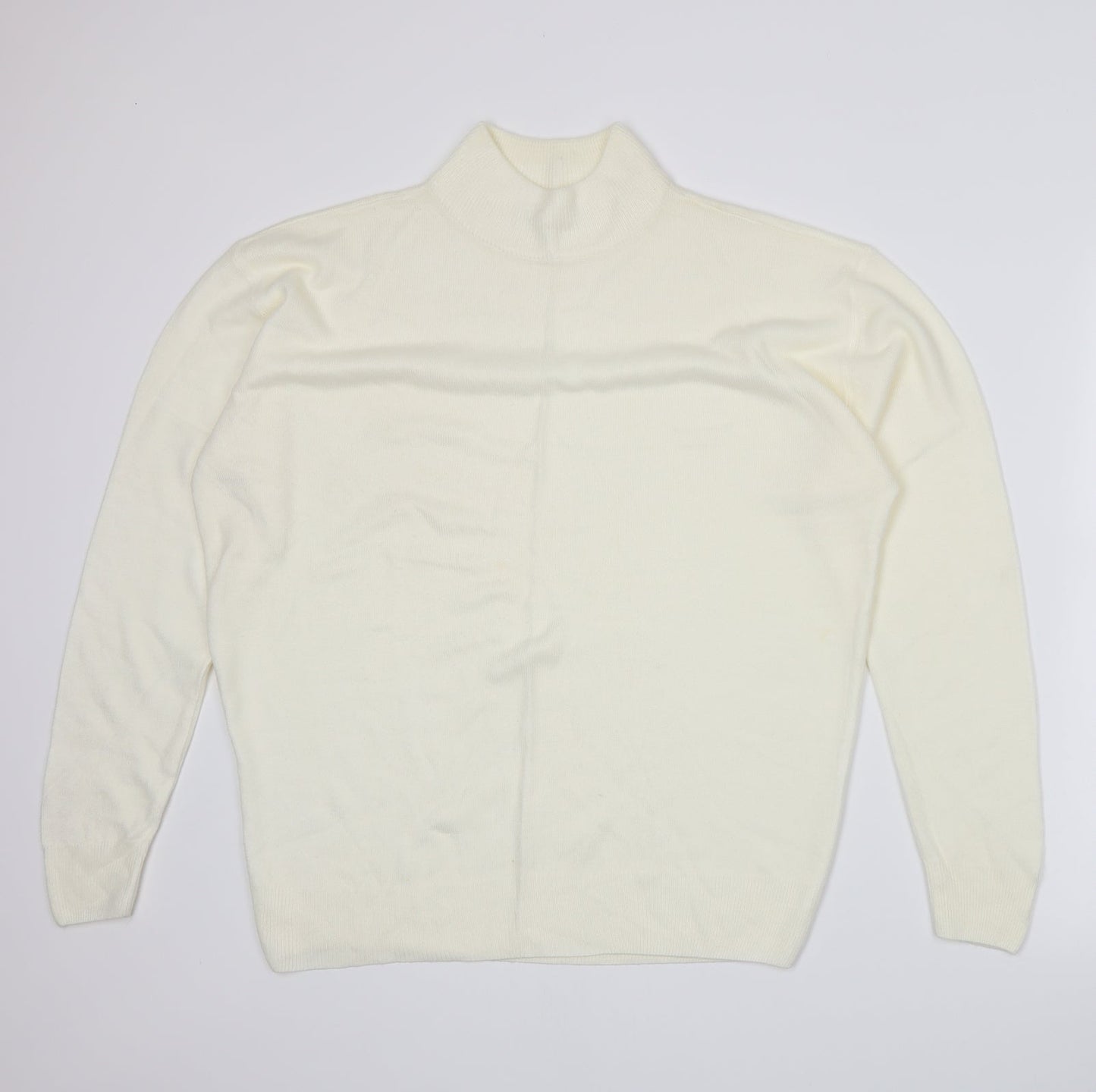 Damart Womens Ivory  Knit Pullover Jumper Size 16