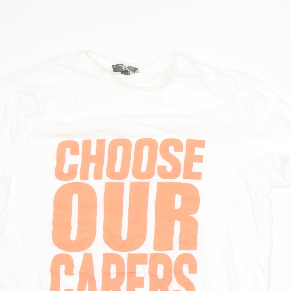 ASOS Womens White   Basic T-Shirt Size S