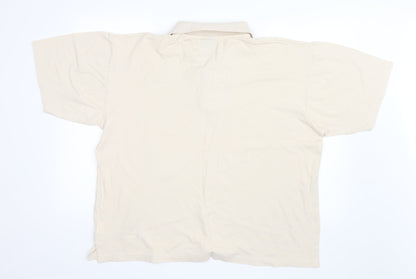 Back view of Academy men’s ivory polo, size 2XL