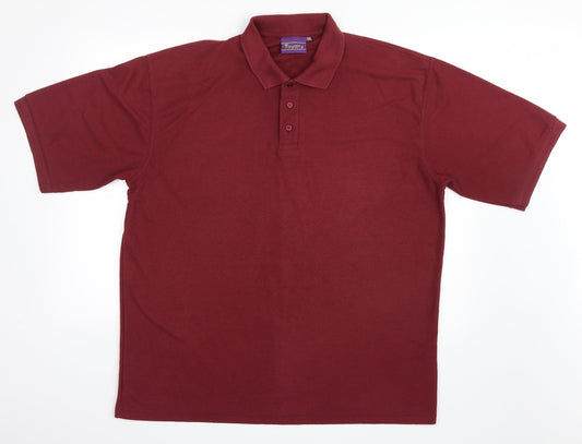 Royalty Mens Red    Polo Size 2XL