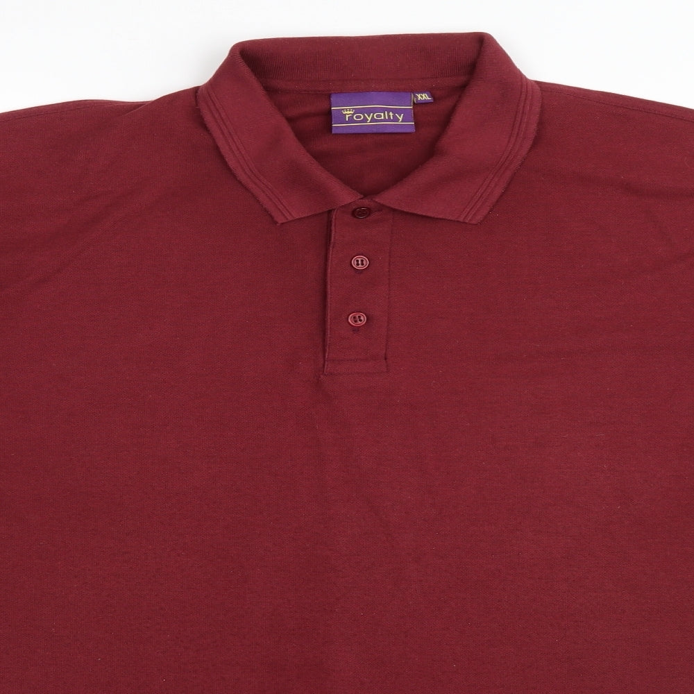 Royalty Mens Red    Polo Size 2XL