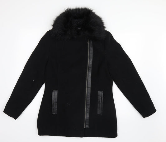 Klass Womens Black   Pea Coat Coat Size 10