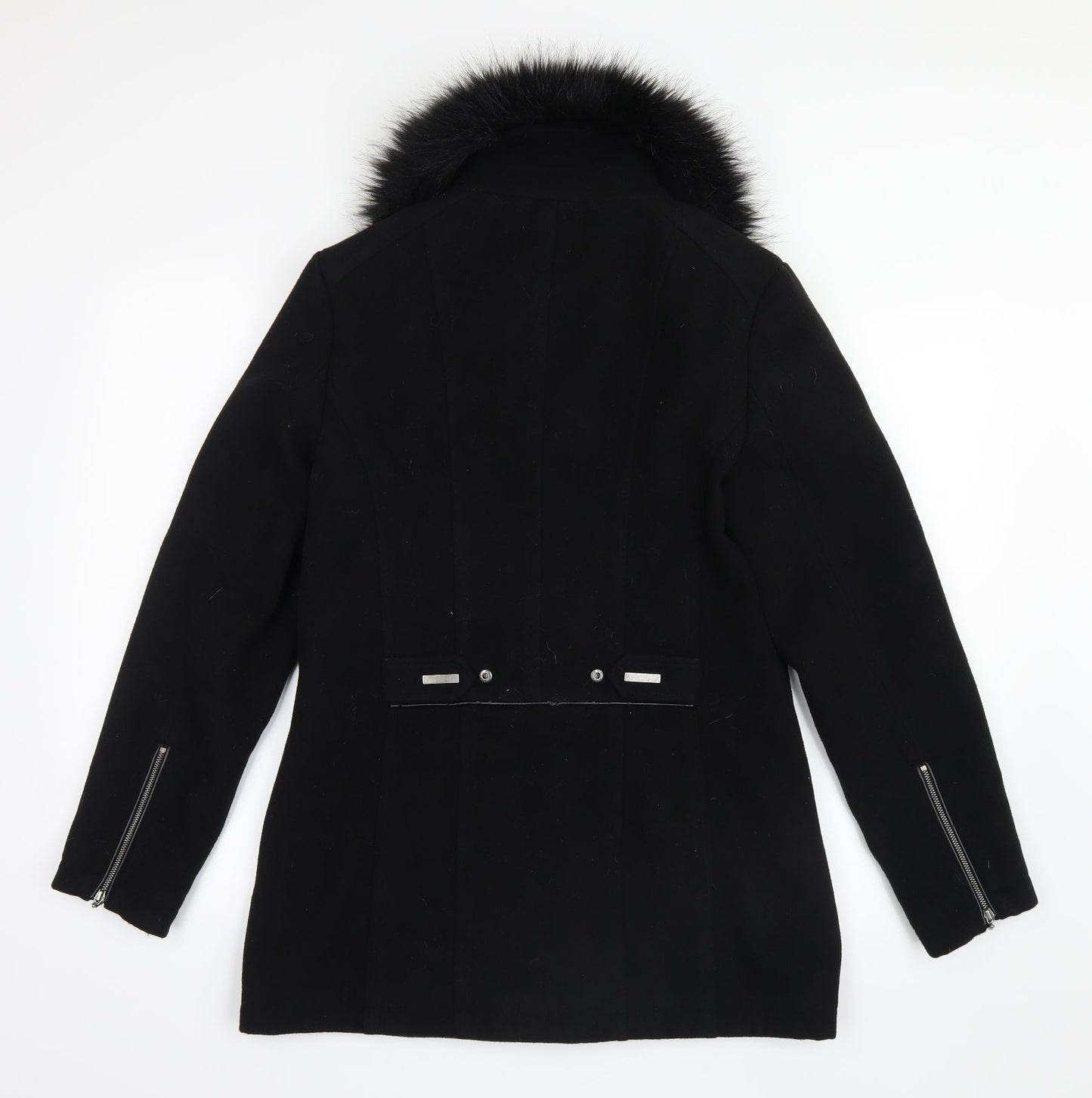Klass Womens Black   Pea Coat Coat Size 10