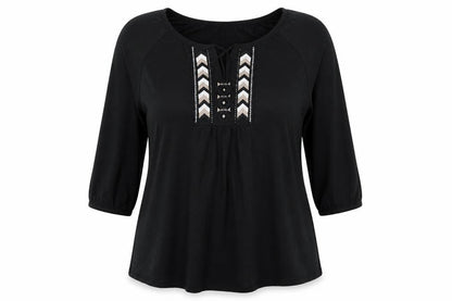 Yessica Womens Black   Basic Blouse Size XL
