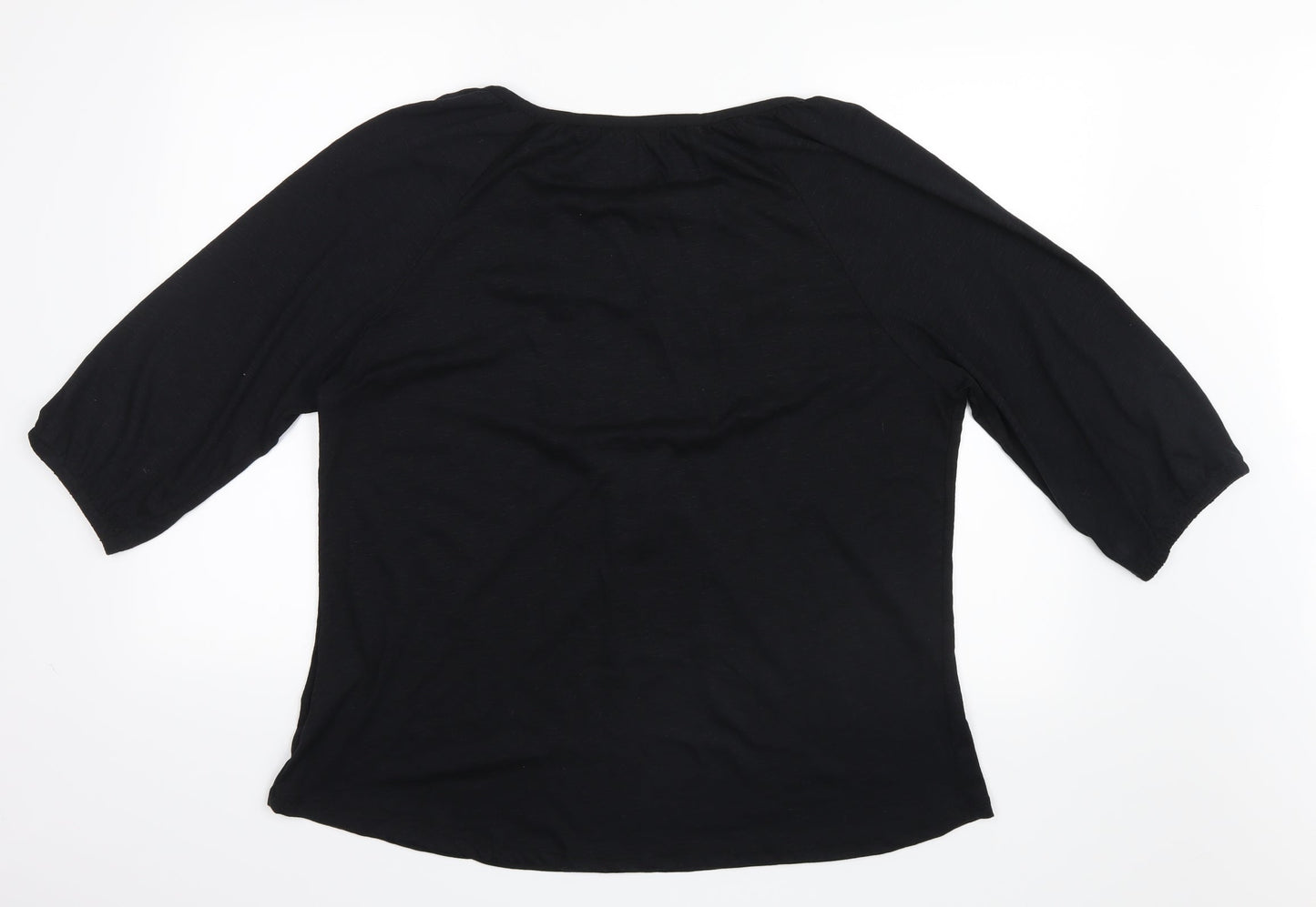 Yessica Womens Black   Basic Blouse Size XL