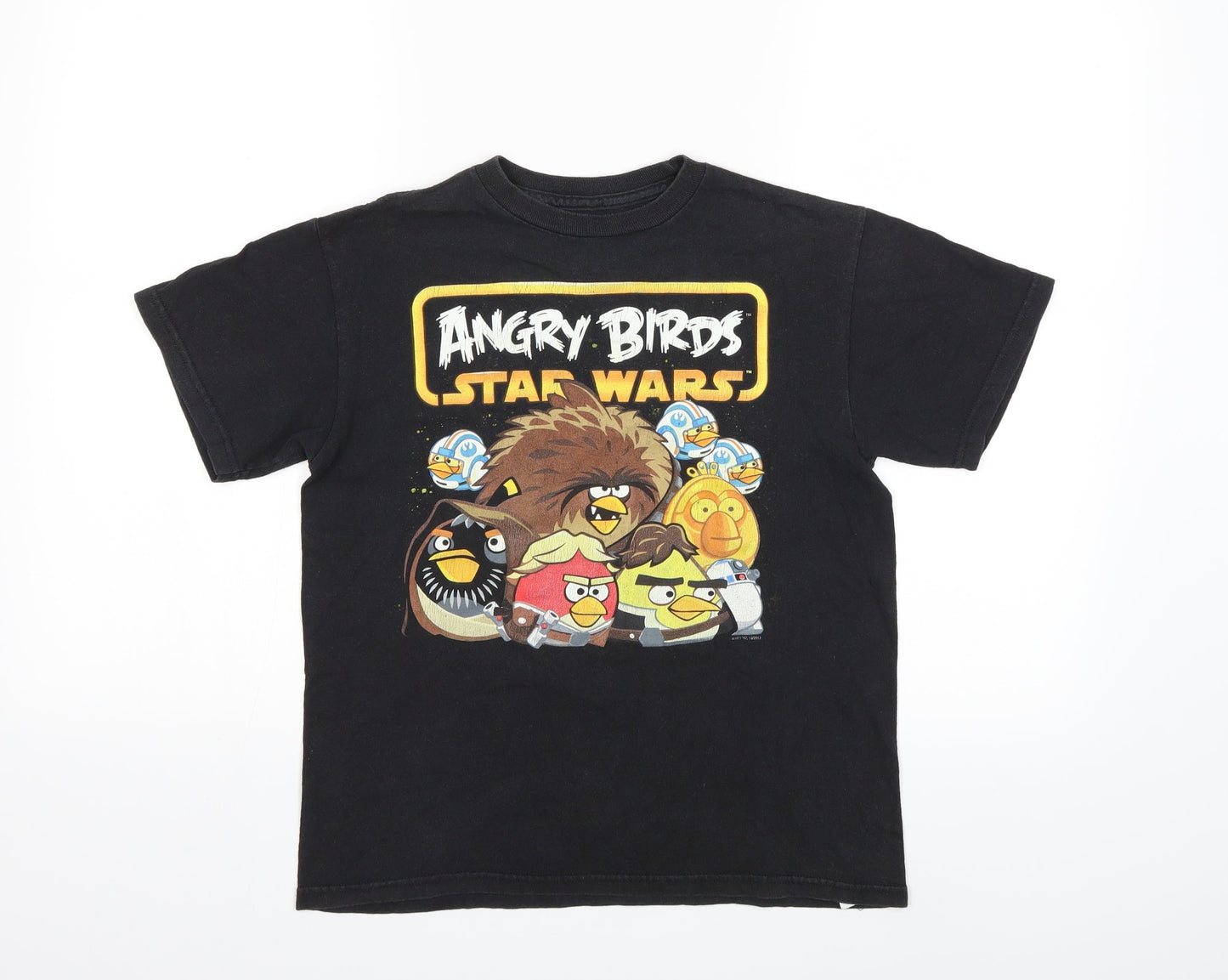 Angry Birds Womens Black   Basic T-Shirt Size 10