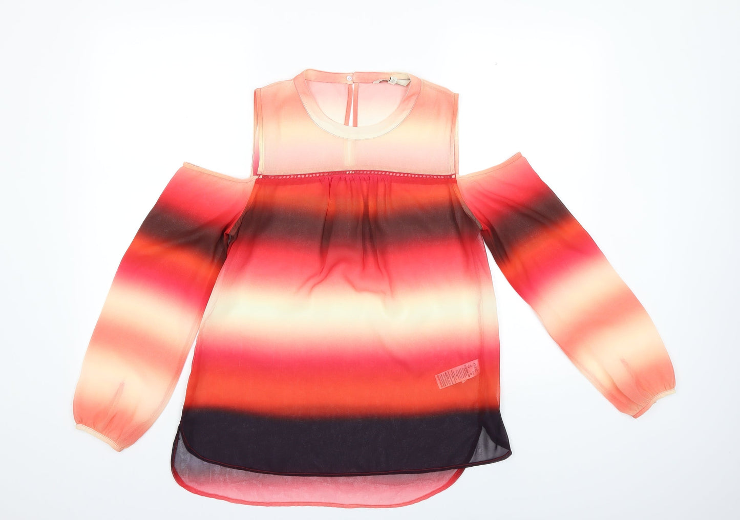 NEXT Womens Red Striped  Basic Blouse Size 12