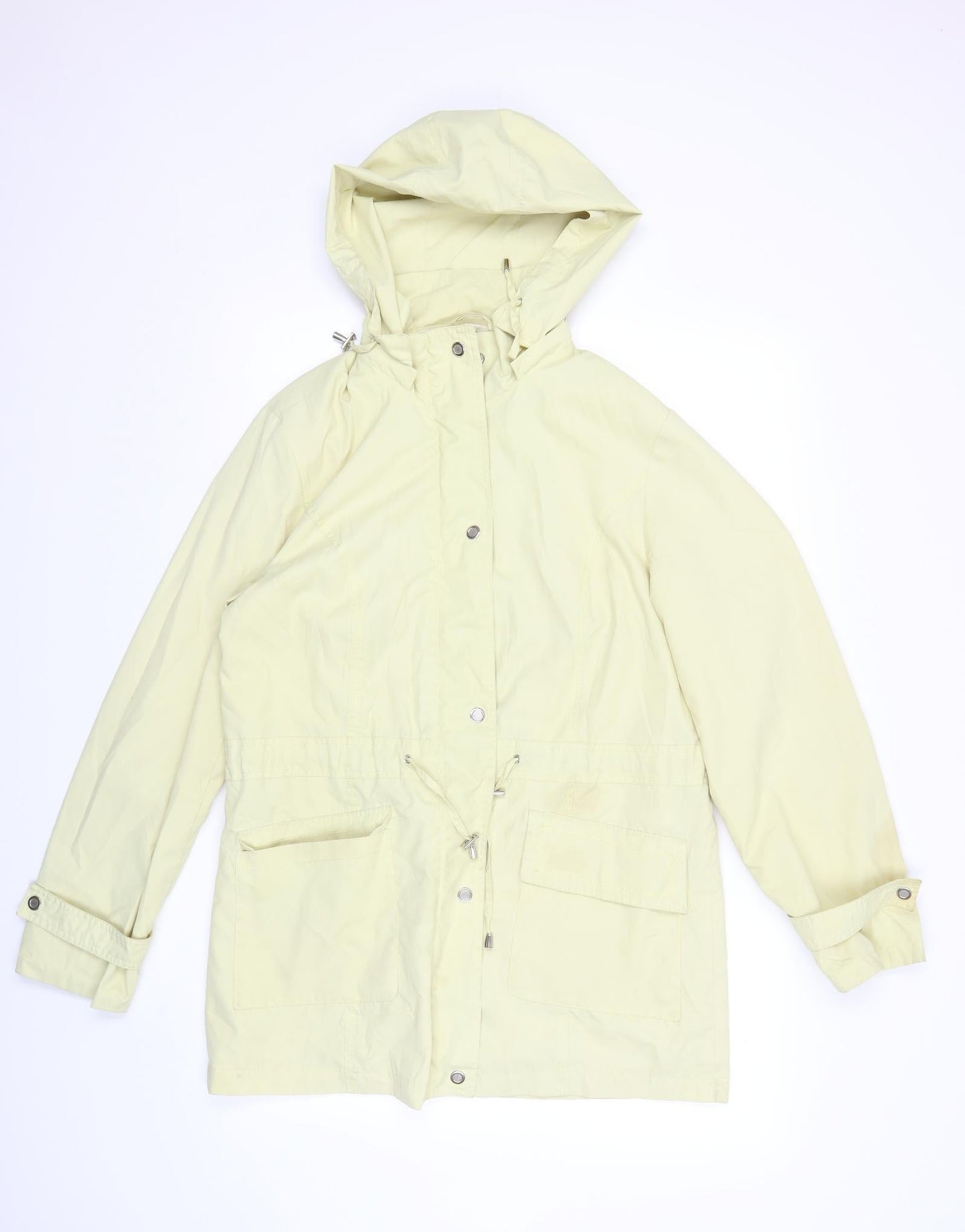 rowlands Womens Yellow   Rain Coat Coat Size 12