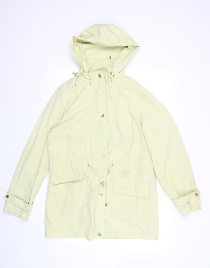 Preloved rowlands Womens Yellow   Rain Coat Coat Size 12 - Front